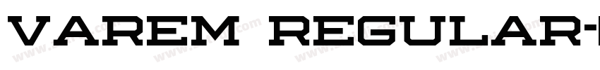 Varem Regular字体转换